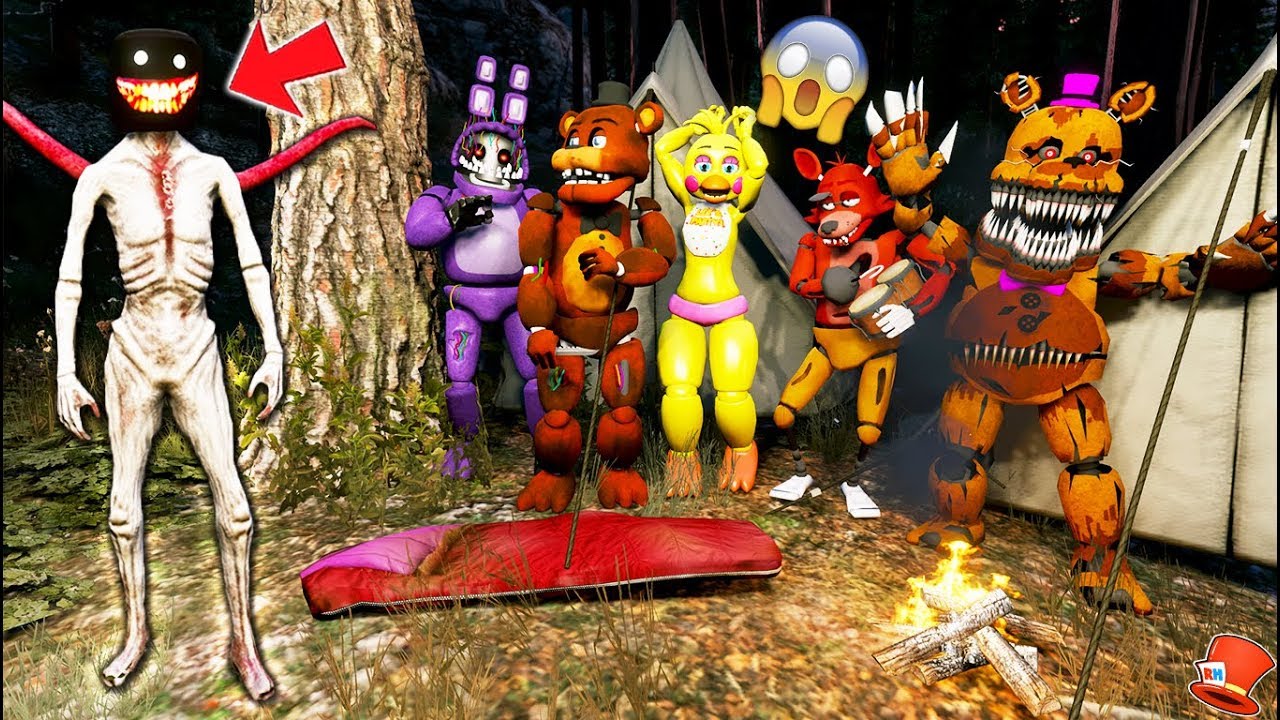 Animatronics CAMPING! HORROR Story! (GTA 5 Mods FNAF RedHatter)