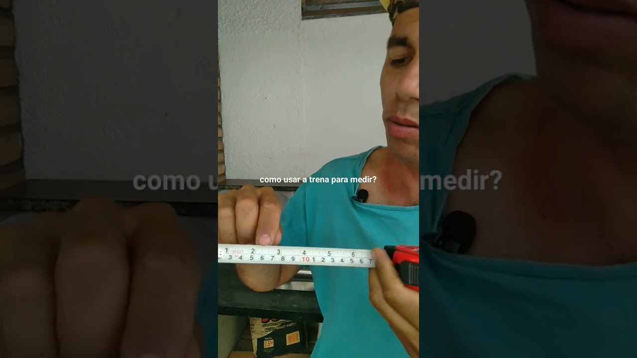 Como usar a trena para medir?