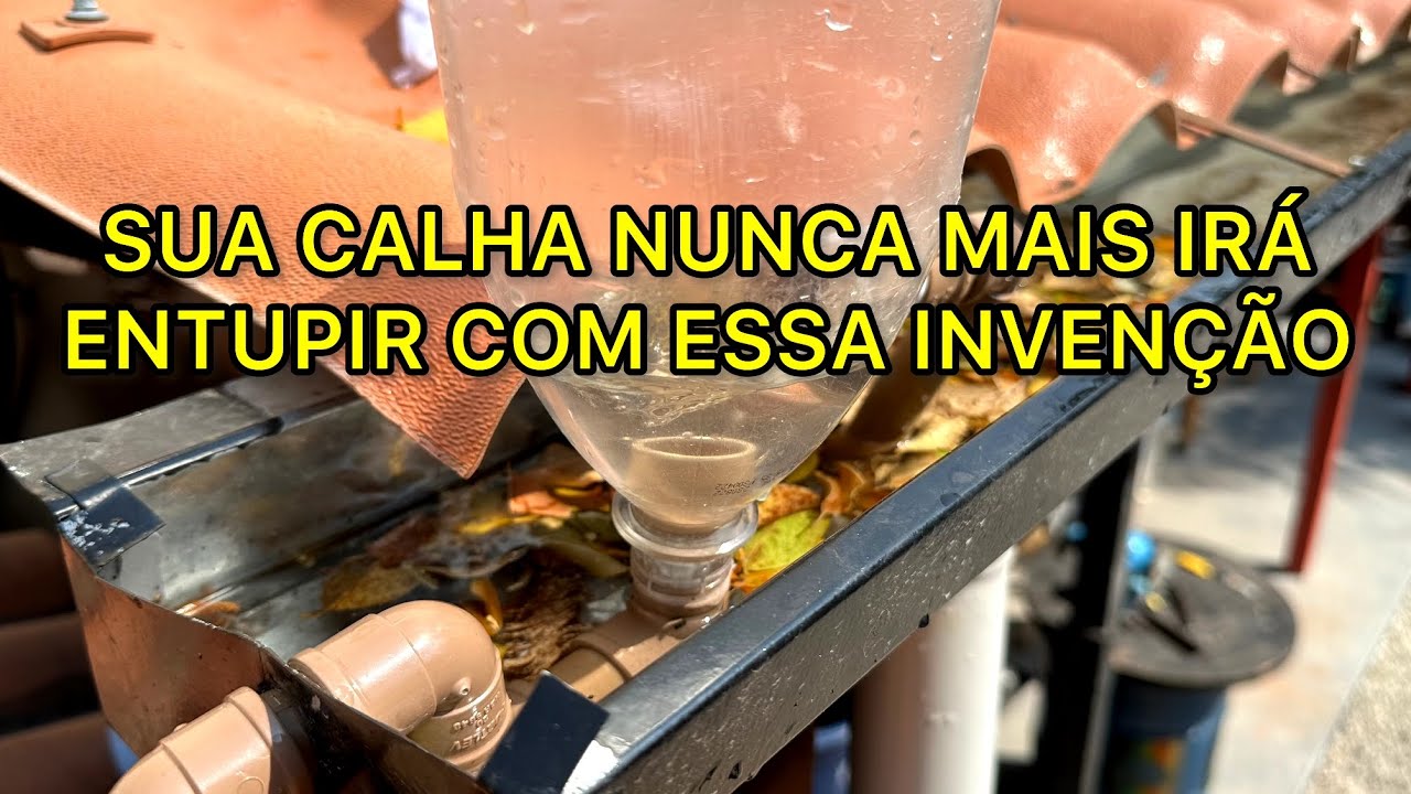 Ideia incrível para sua Calha nunca mais entupir!!