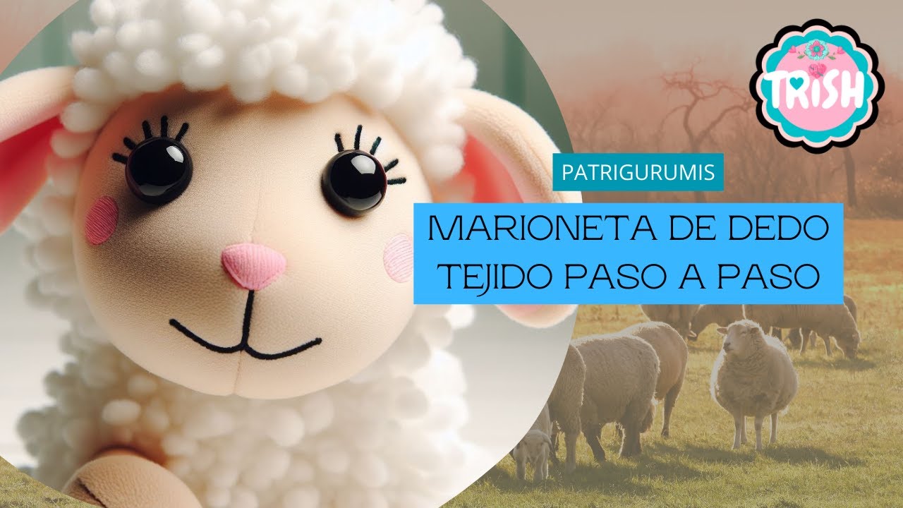 🐑🐑Crea Tu Propio Títere de Dedo Amigurumi: Tutorial de Crochet para Principiantes🐑🐑