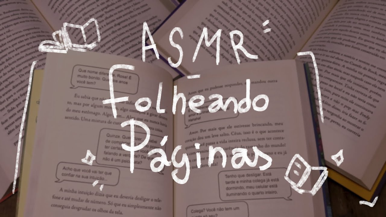 ASMR - Folheando páginas (com sussurros) 💤 - IMPOSSÍVEL NÃO DORMIR 