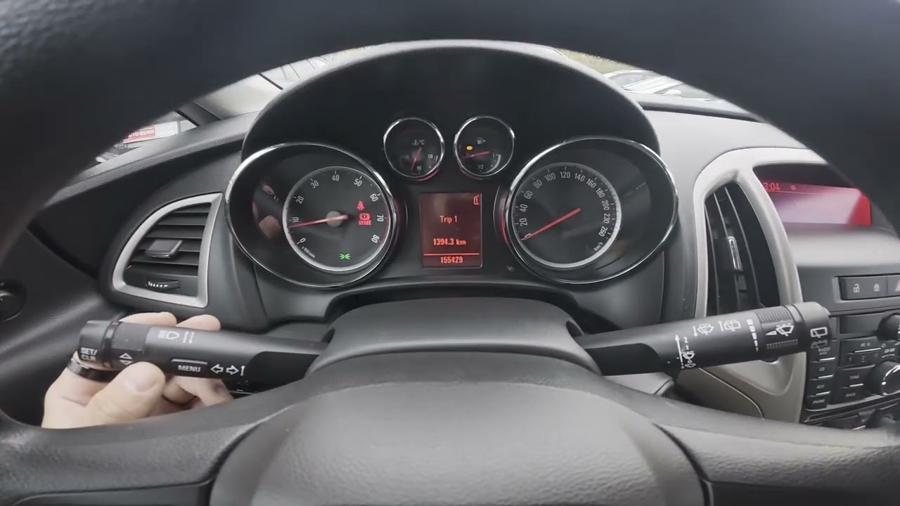 Opel Astra J (2009&ndash;2019) &ndash; Как найти и сбросить информацию о поездке A и поездке B