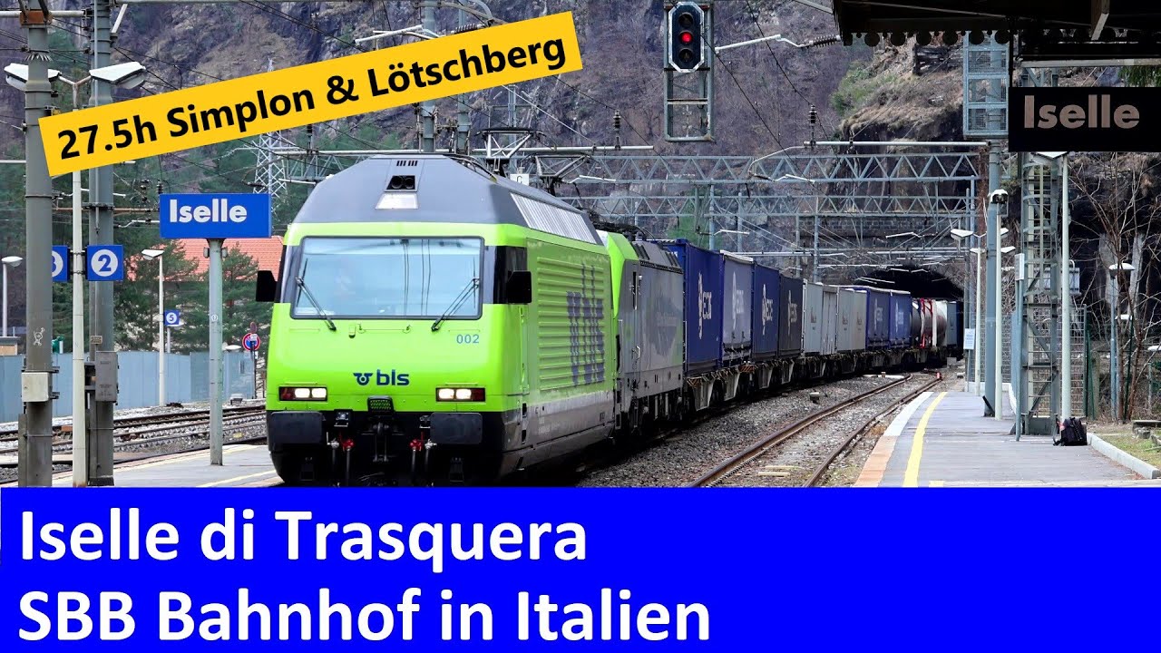 Iselle di Trasquera - SBB Bahnhof in Italien vor dem Simplontunnel | Alex E