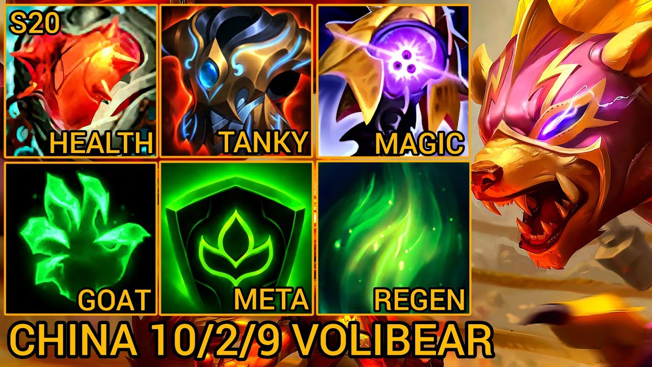 Volibear Baron Lane MVP Rating S 10/2/9 - China Wild Rift New Meta Build & Runes By Tiarty