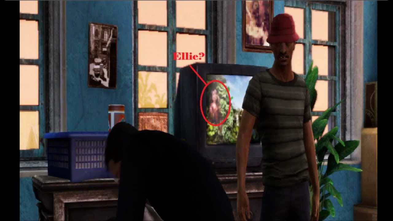 Ellie in Uncharted 3? The Last of Us Easter Egg