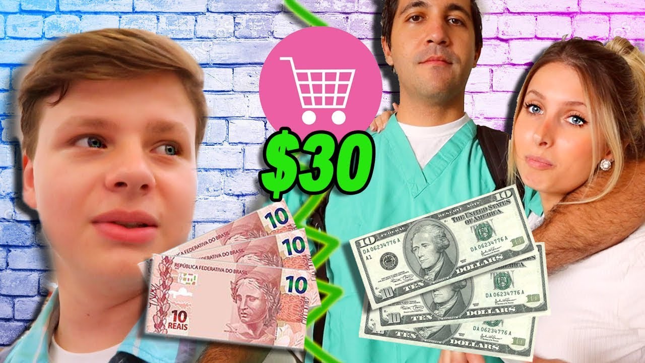 EUA x BRASIL: O que dá pra comprar no mercado por $30??😱💸