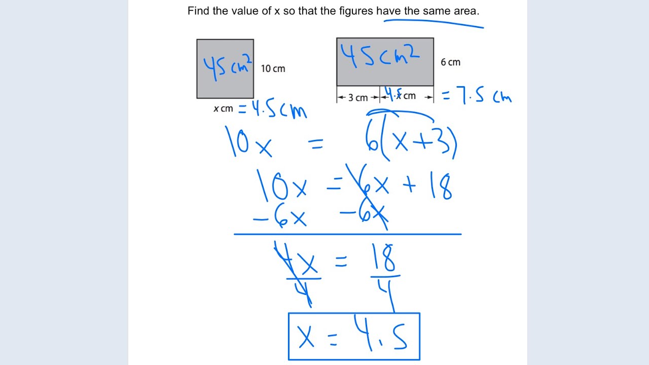 How to solve equations with variables on both sides