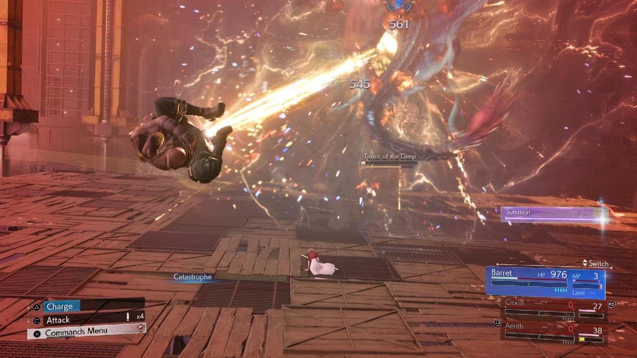FINAL FANTASY VII REBIRTH - Barret Solo vs Terror of the Deep