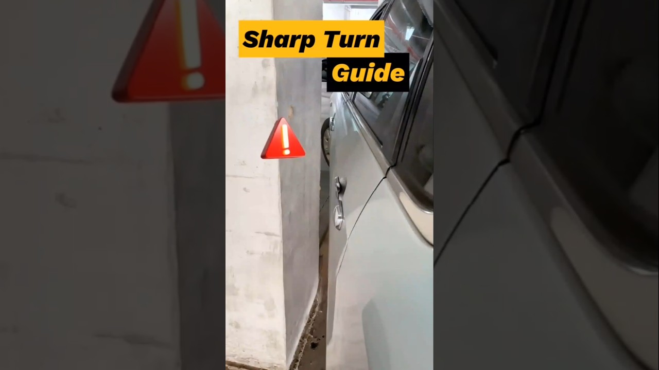 Safe Sharp Turn Techniques for Beginners #cardrivingtips #automobile #shorts