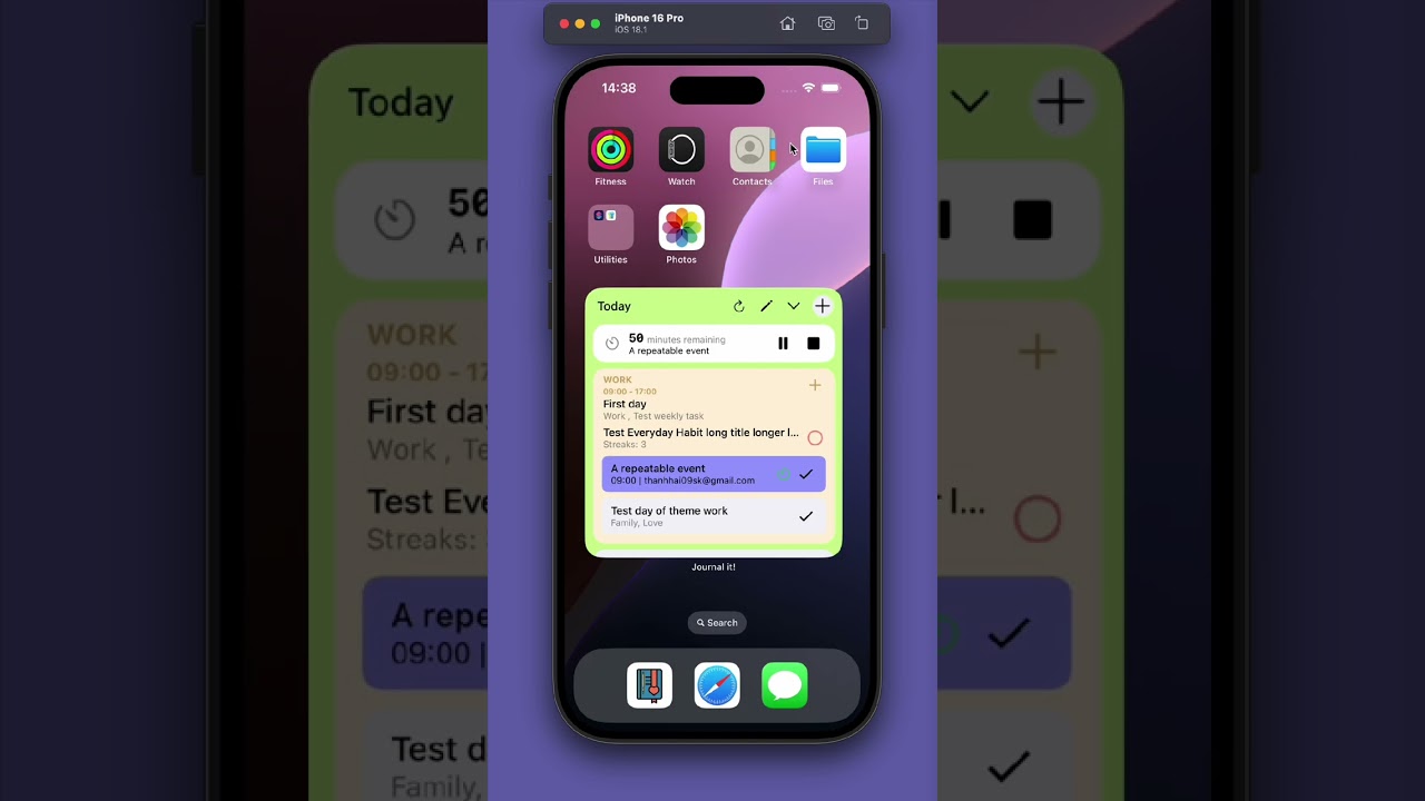 Journal it! v10.2: Redesigned Widgets, Share to App, Inbox, Improved Timer Notification