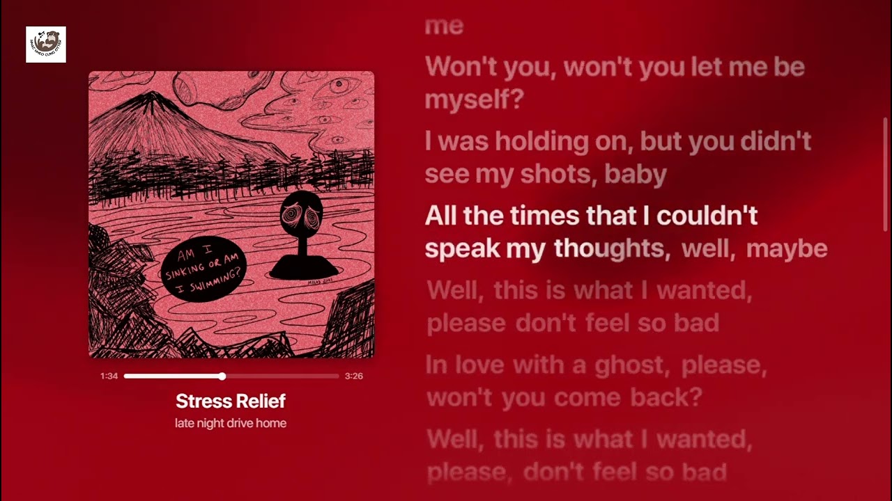 Stress Relief - late night drive home (Lyric Video)