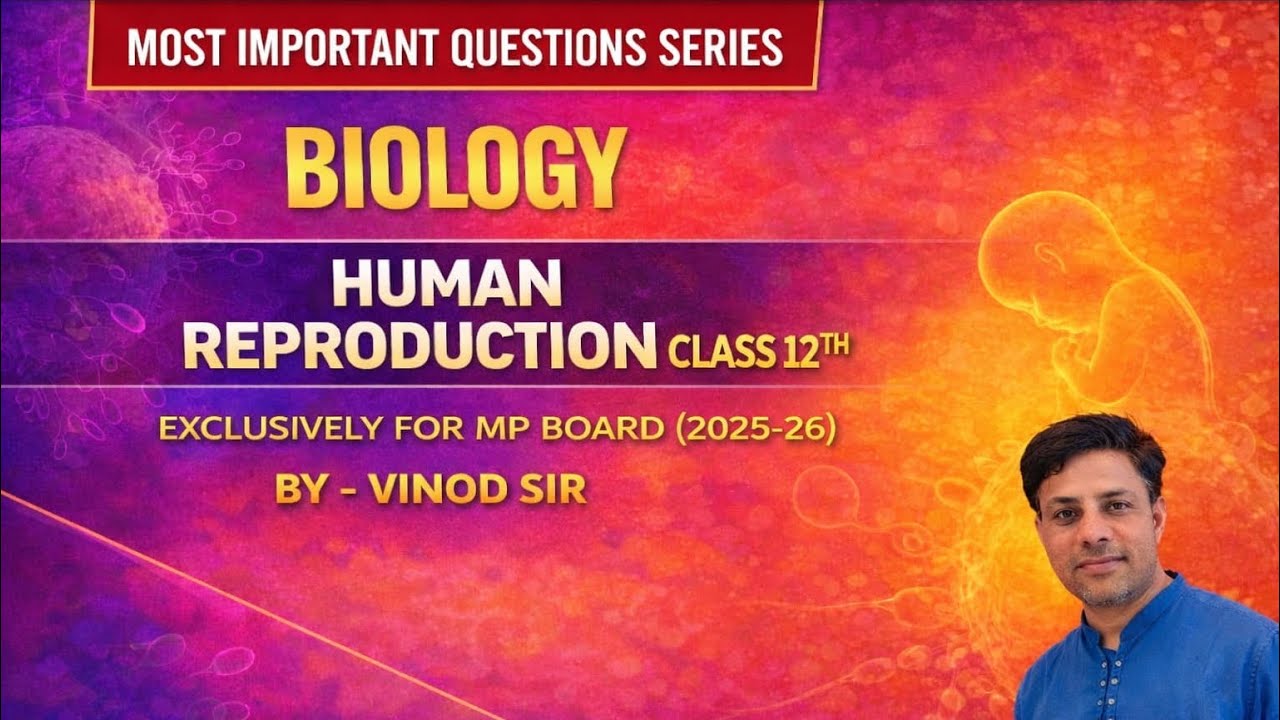 CHAPTER-2 HUMAN REPRODUCTION  MP BOARD ORIENTED 