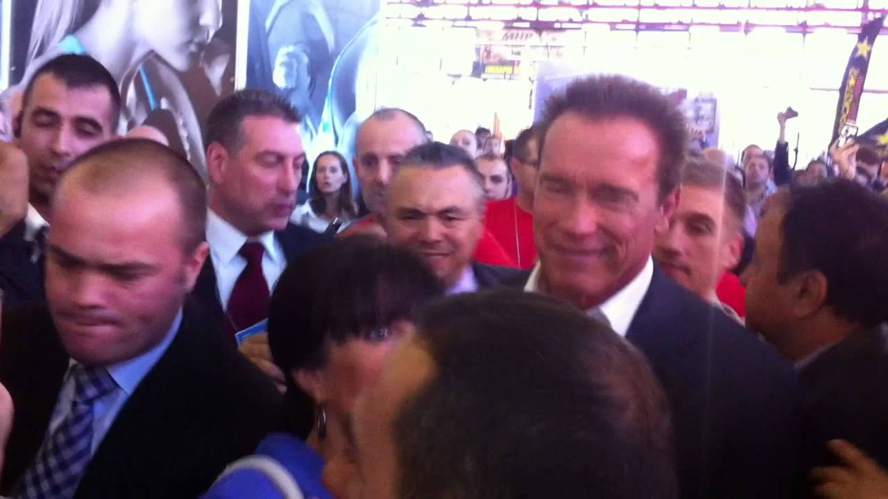 Ako Rahim meets Arnold Schwarzenegger