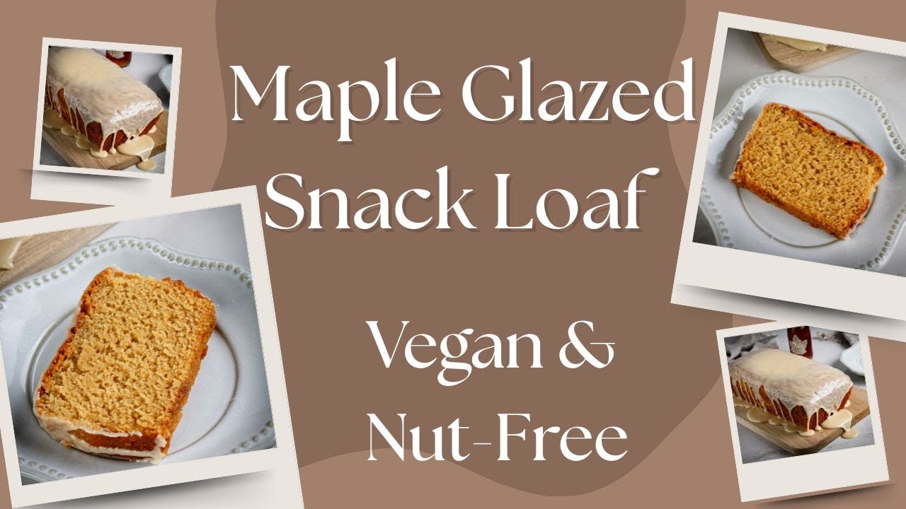 Maple Glazed Snack Loaf (Vegan, Dairy-Free, One Bowl)