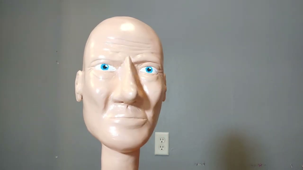 WIZARD PAPER MACHE PUPPET HEAD SCULT