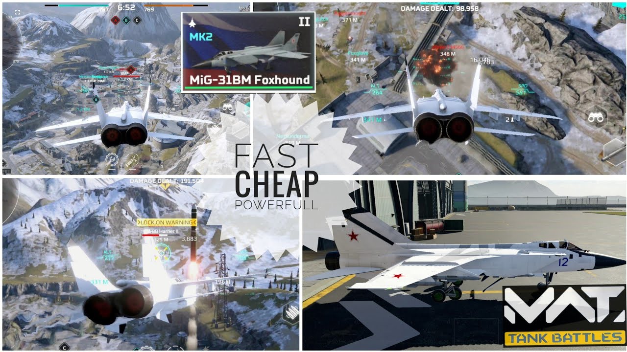 MWT Tank Battles MiG-31bm  best way to play this supersonic tier 2 jet