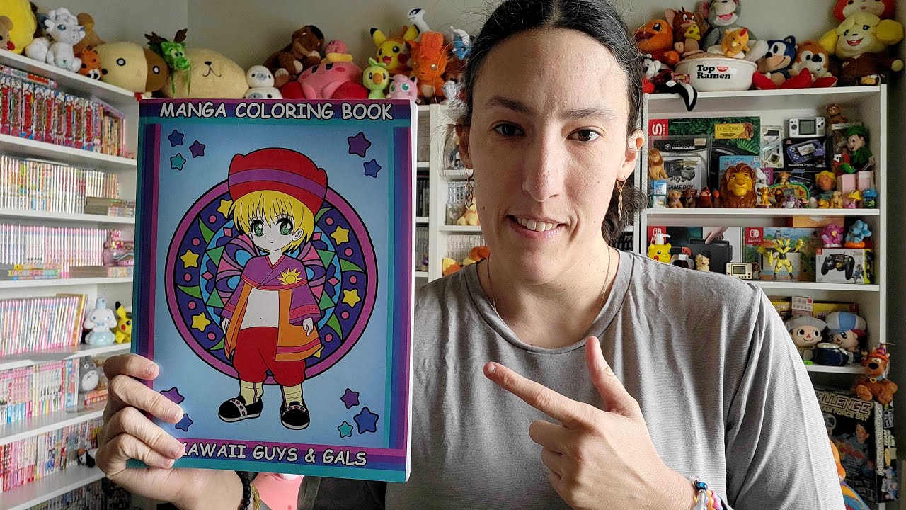 Coloring Book Flip Through: Manga Coloring Book Kawaii Guys & Gals