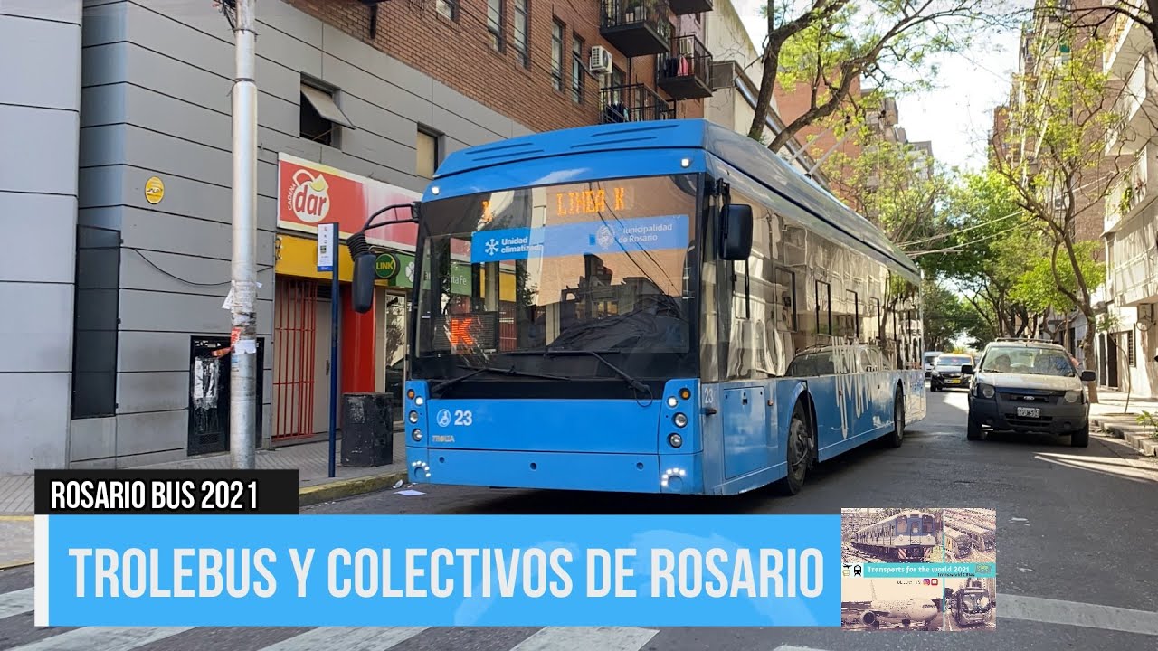 Trolebus y colectivos de Rosario 2021