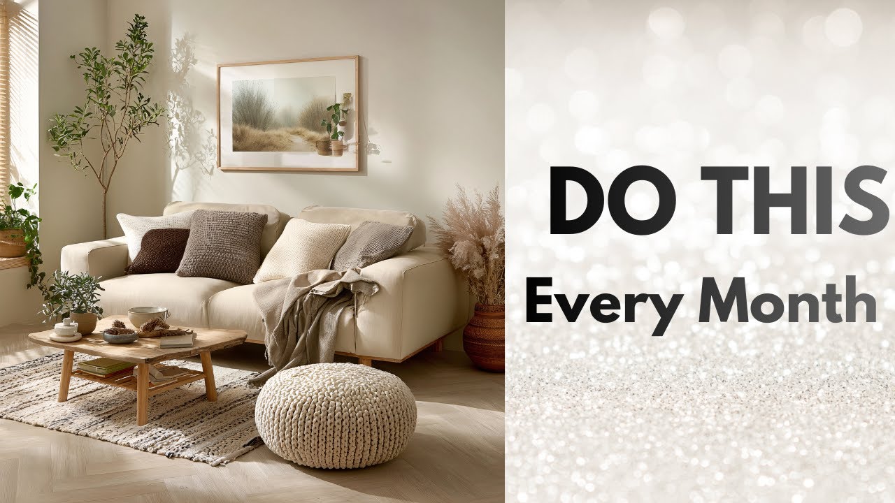 10 Monthly Cleaning Tasks That Make Your Home Feel Peaceful