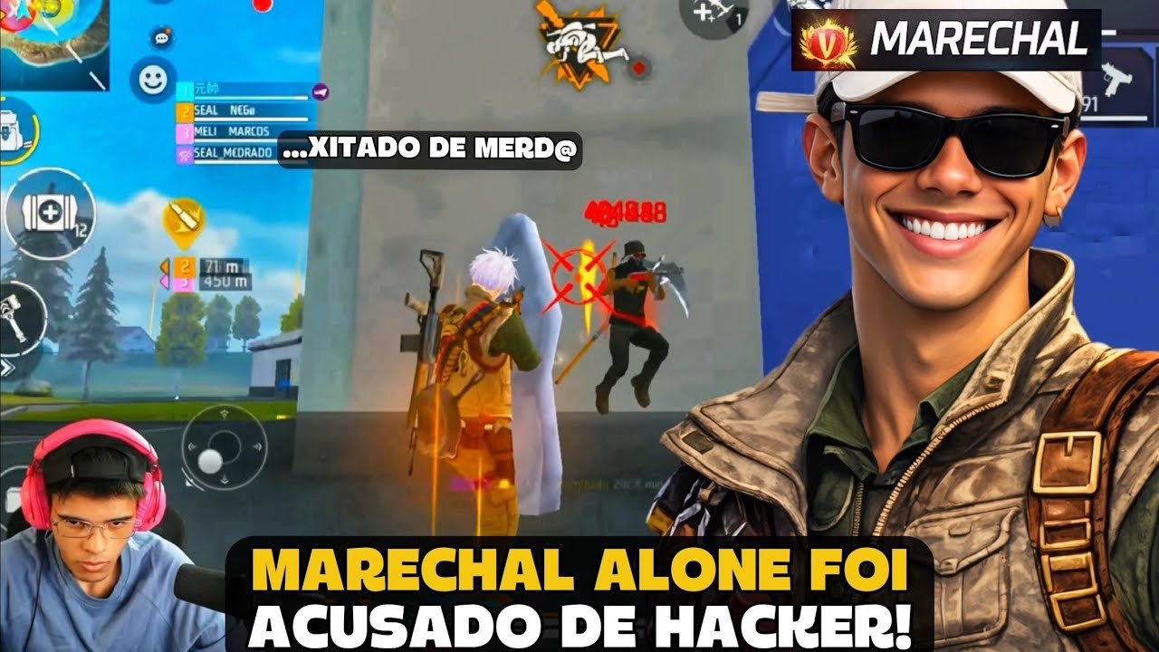 MARECHAL FOI ACUSADO DE USAR HACKER DEPOIS DE FAZER ISSO NA RANK! FREE FIRE - MARECHAL HIGHLIGHTS