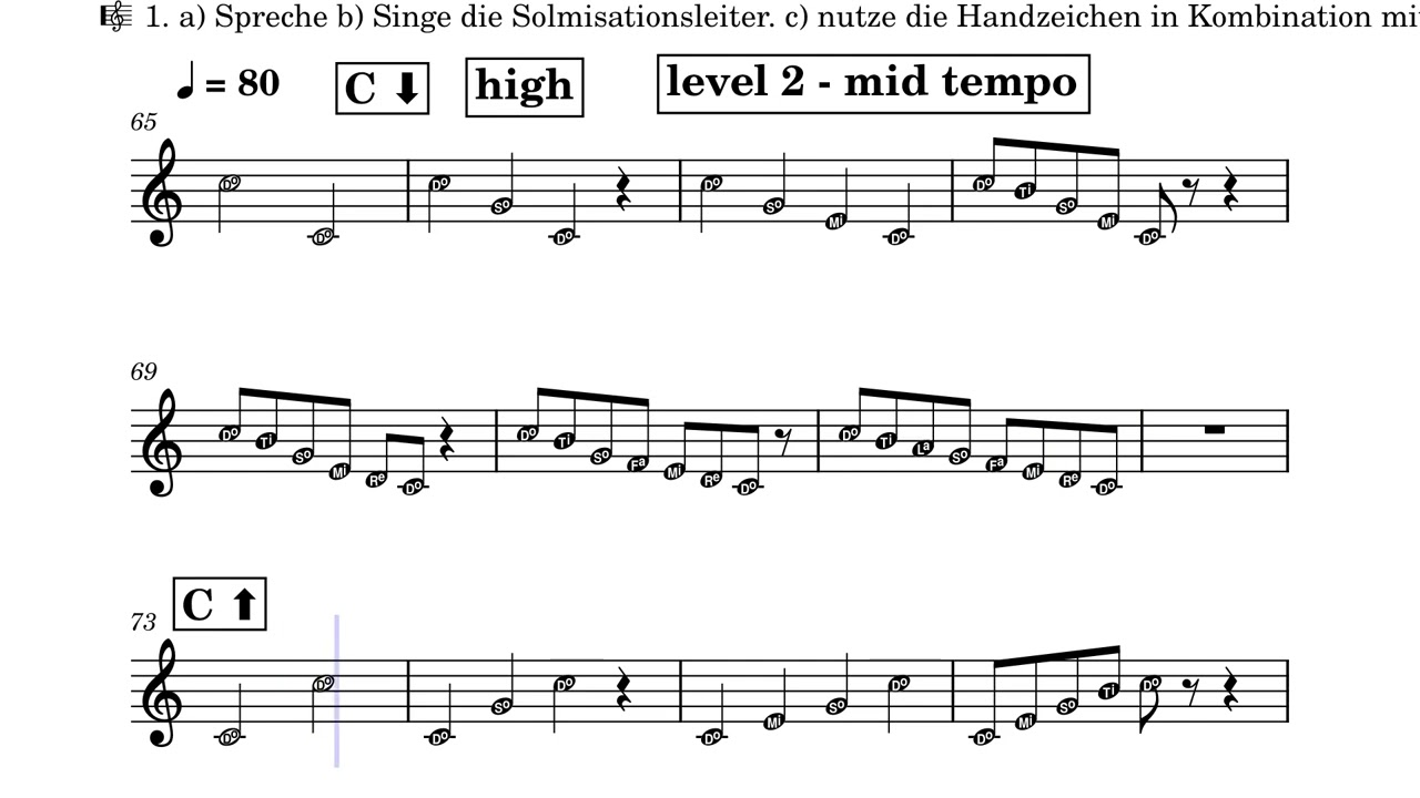 octave to scale with solmization - von der Oktave zur Tonleiter mit Solmisation
