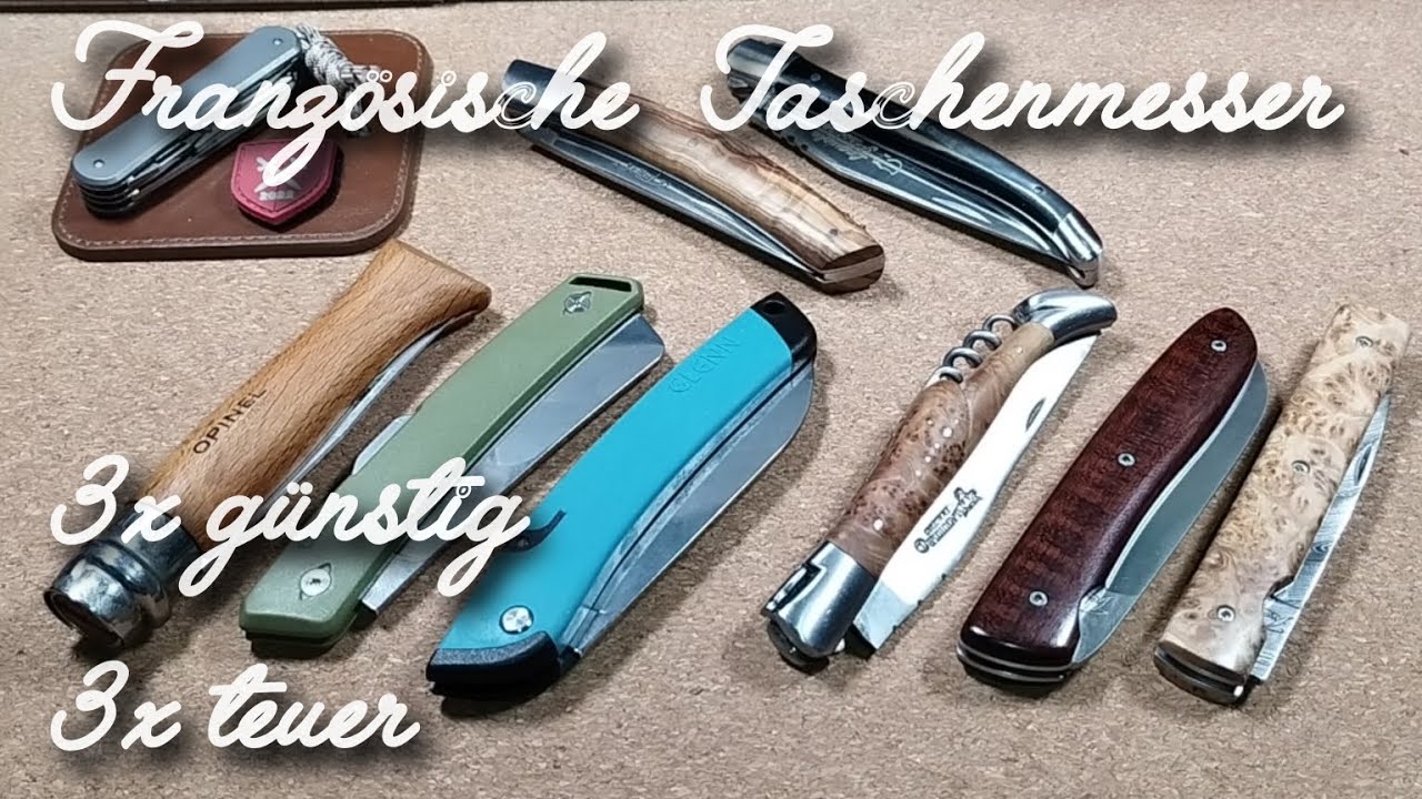 Französische Taschenmesser - Von Opinel bis Perceval - Meine 3 günstigsten und 3 teuersten Franzosen