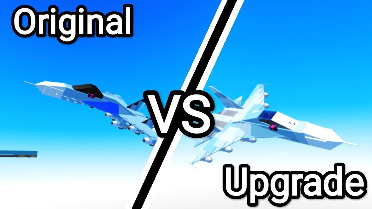 Namnam's Jet Fighter Showcase (Original vs Upgrade by me) | Roblox Plane Crazy