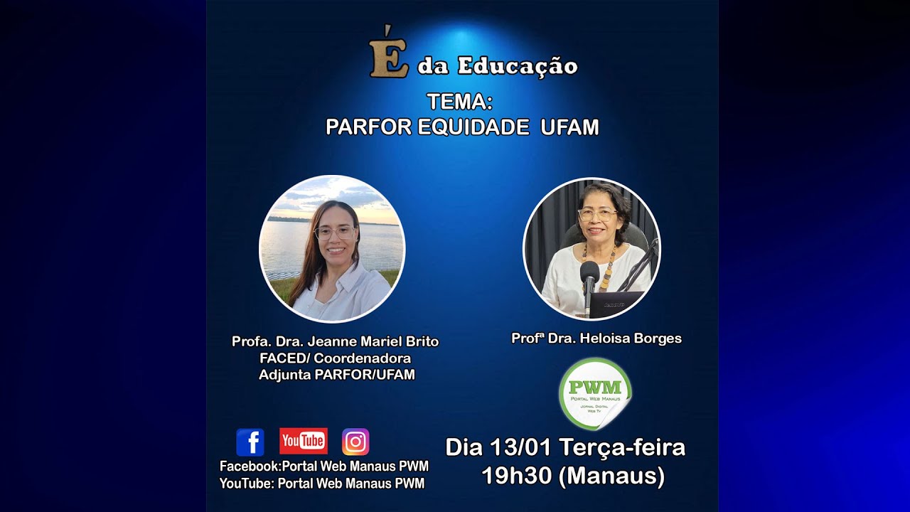 Ao vivo tema: Parfor Equidade UFAM