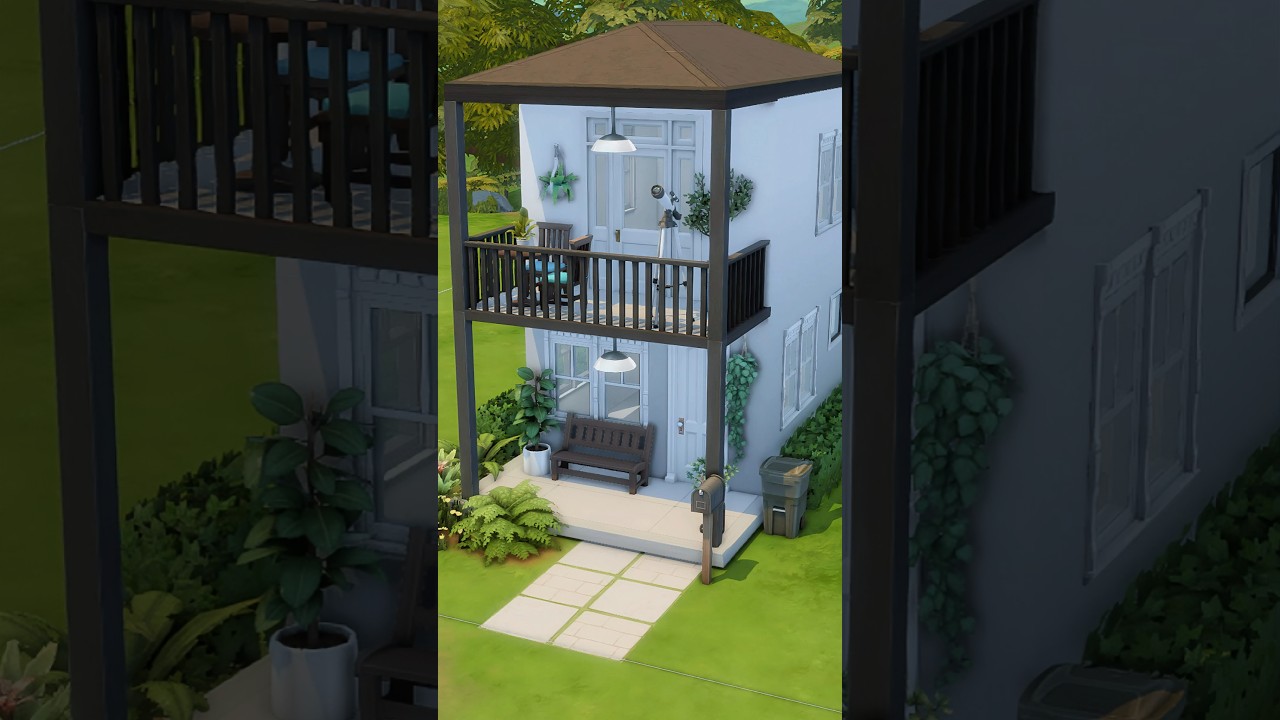Building Small Townhouse 🤍 #sims #thesims4 #sims4house #sims4build #thesims