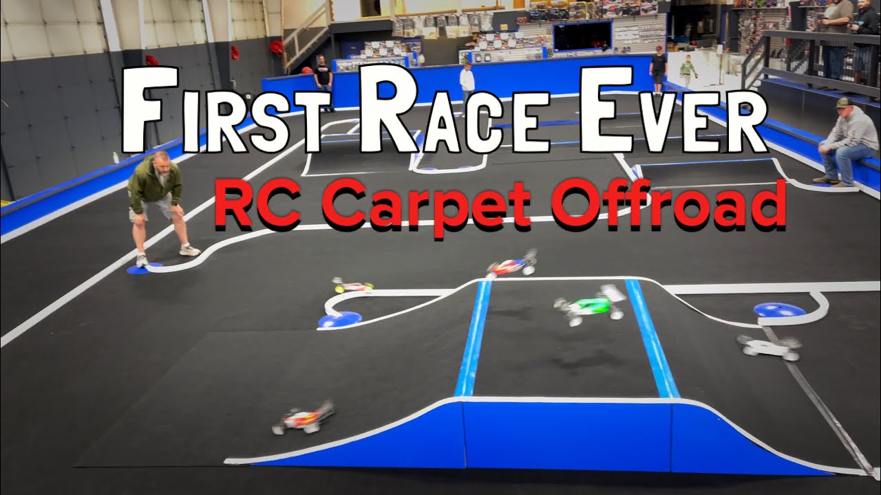 First Ever Race on our new Offroad RC Carpet Track!