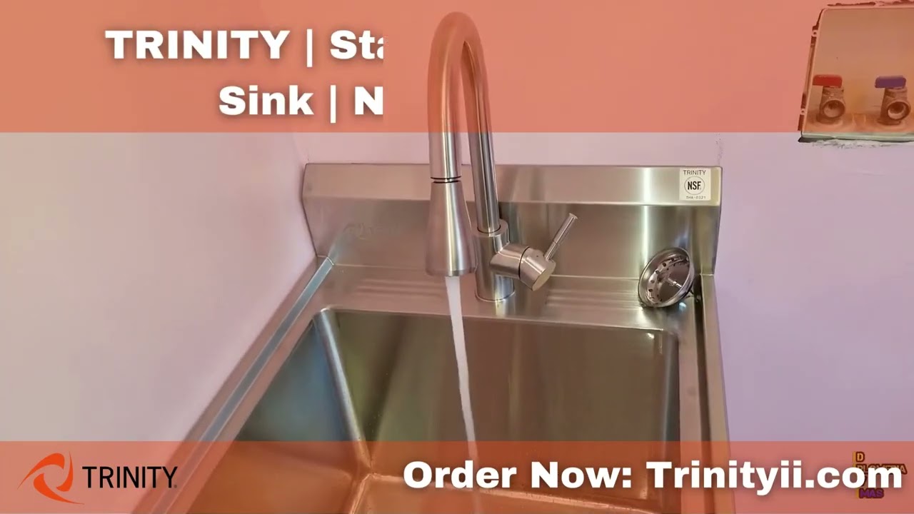 TRINITY | Stainless Steel Utility Sink | NSF | w/ Faucet (Best Selling 2023)