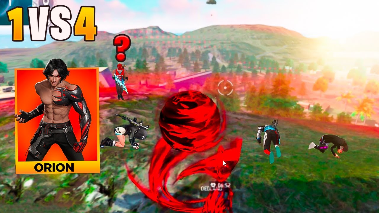 FOI EXTRAORDINÁRIO O QUE EU FIZ COM O ORION SOLO VS SQUAD!! FREE FIRE MOBILE