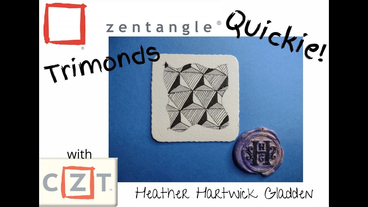 Zentangle Quickie: Trimonds