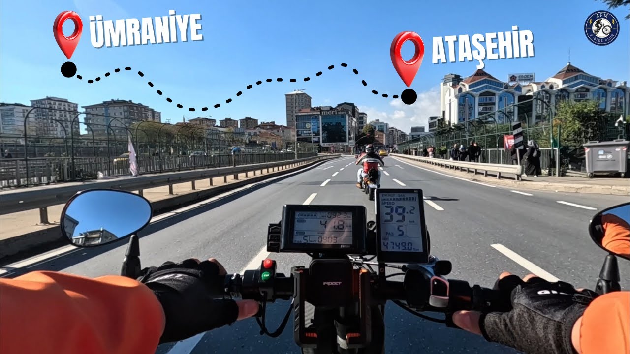 Ümraniye’den Ataşehir’e Elektrikli Bisikletle Gidiyorum! – Trafiğe Meydan Okudum