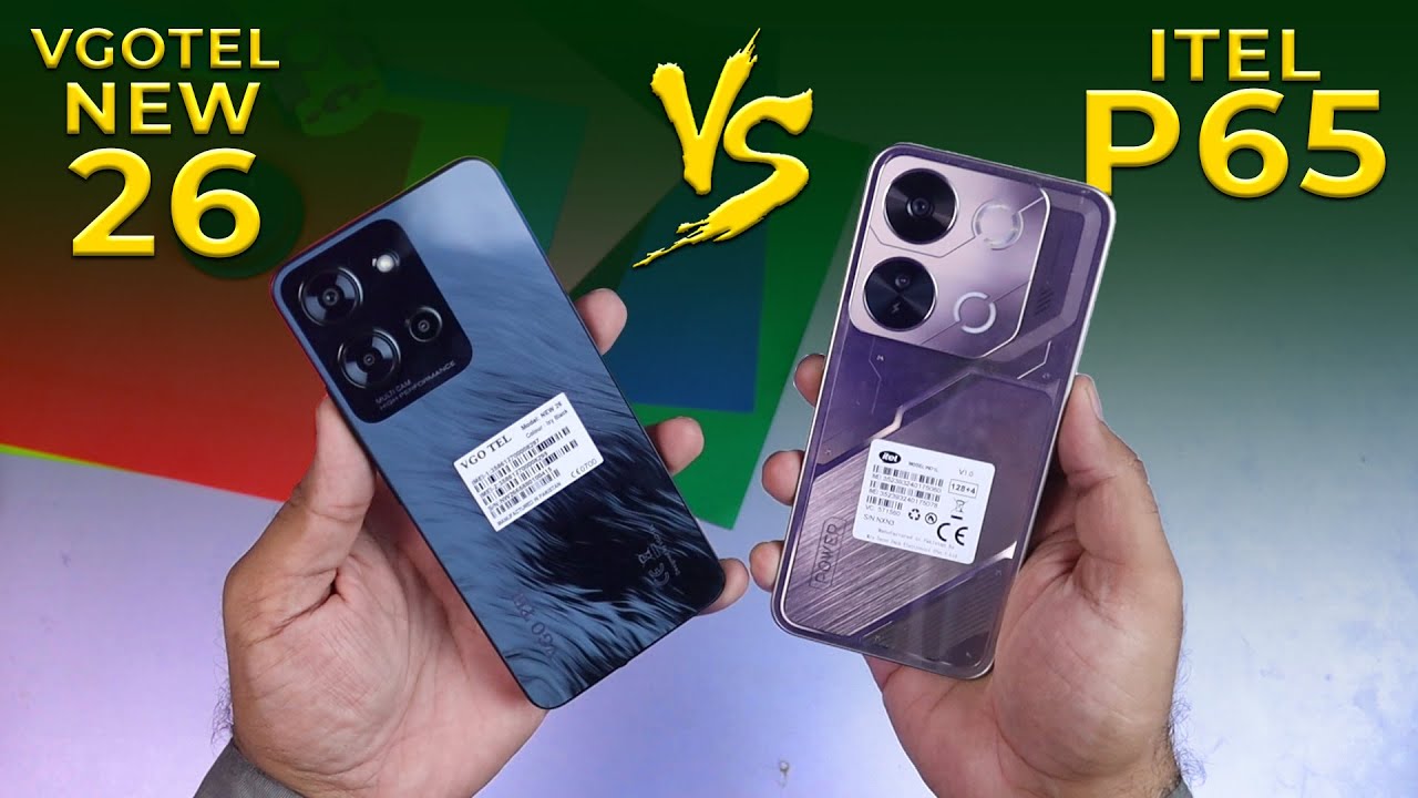 Vgotel New 26 Vs Itel P65 Comparison ⚡️Speed Test & Full Camera Test | Hindi/Urdu