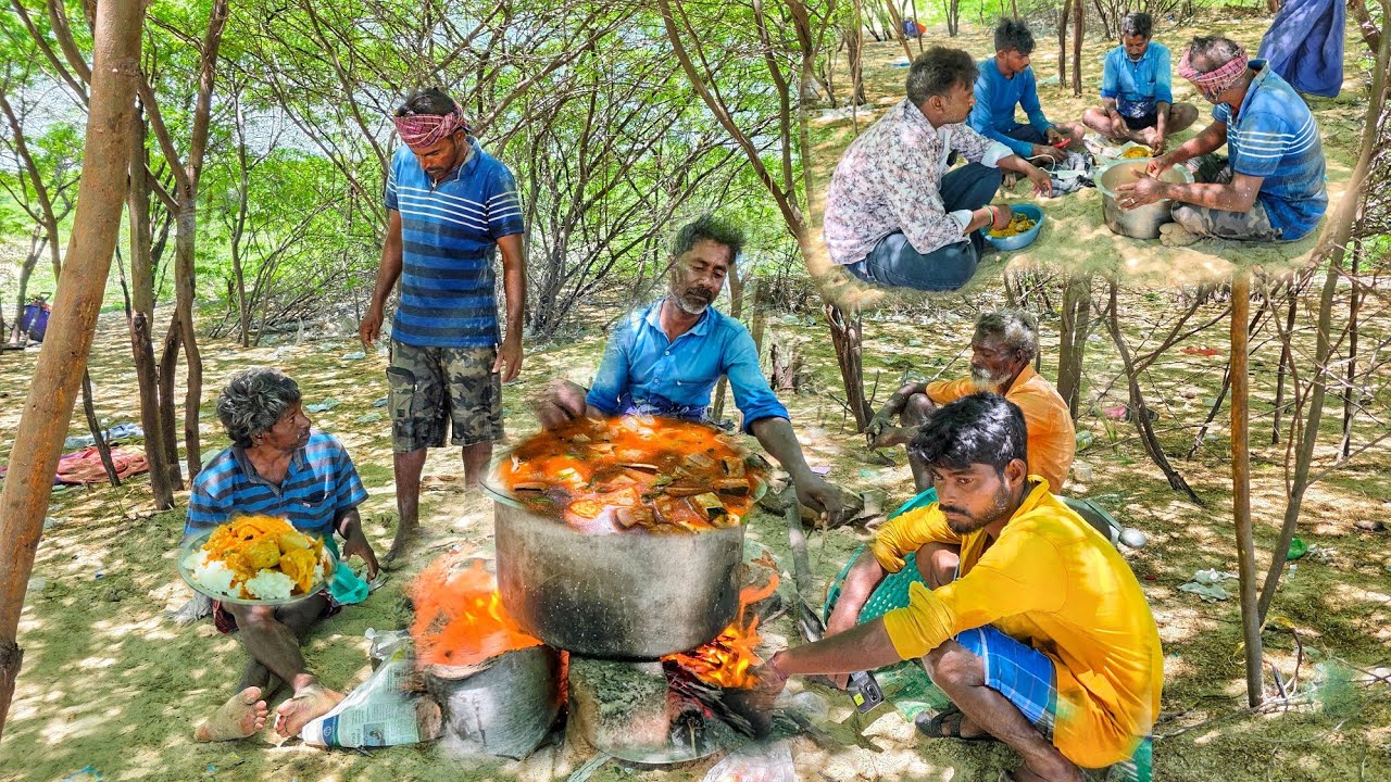 திருக்கை மீன் குழம்பு காட்டுக்குள்ள சமையல் இப்படி சாப்பிட்டு பல வருஷம் ஆச்சு Fish curry
