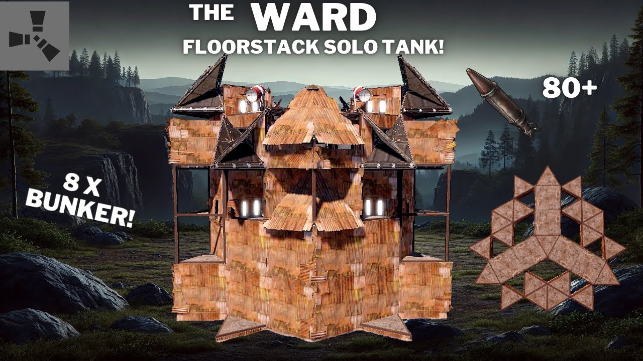 THE WARD&bull;SOLO FLOORSTACK BASE&bull;8X BUNKER&bull;SELF DEFENSE&bull;ONLINE & OFFLINE PROTECTION&bull;CHEAP&bull;RUSTBASE 2025