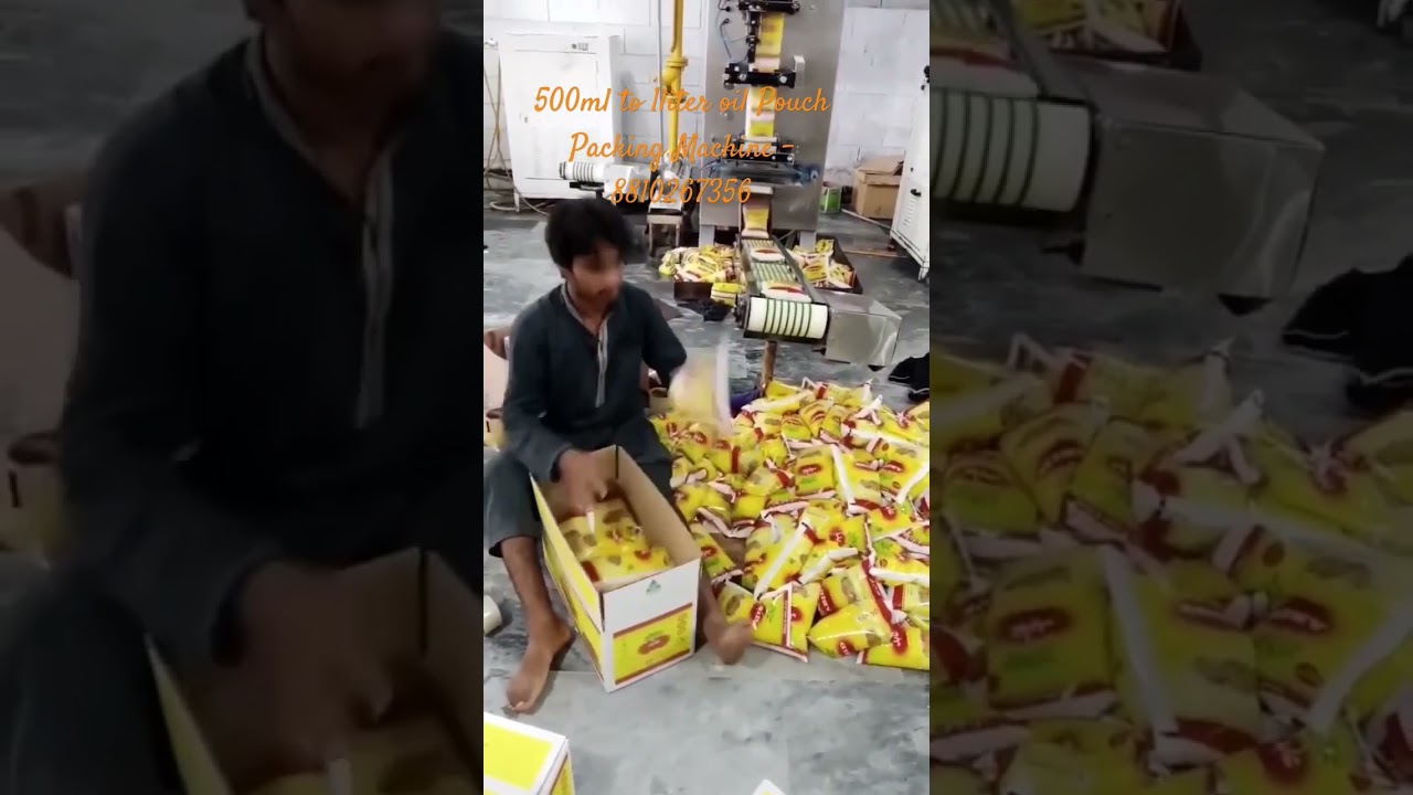 #500ml to 1liter oil Pouch Packing Machine. Contact no - 8810267356. #viral #shorts #oil #food