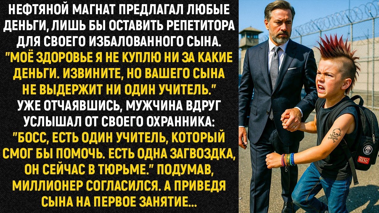 Нефтяной магнат предлагал любые деньги, лишь бы оставить репетитора для своего избалованного сына...