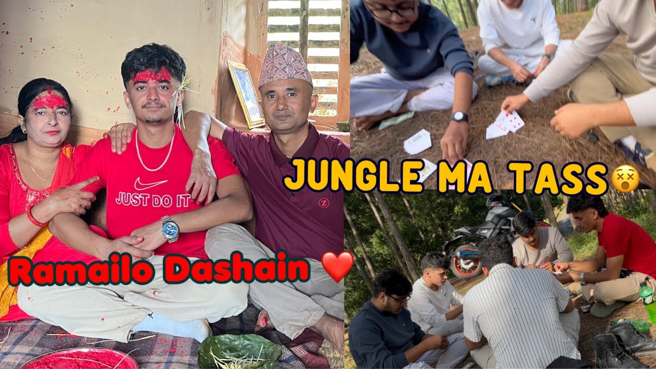Dasai ko bela tass khelna jungle ma janu paryo @sachincheetri 