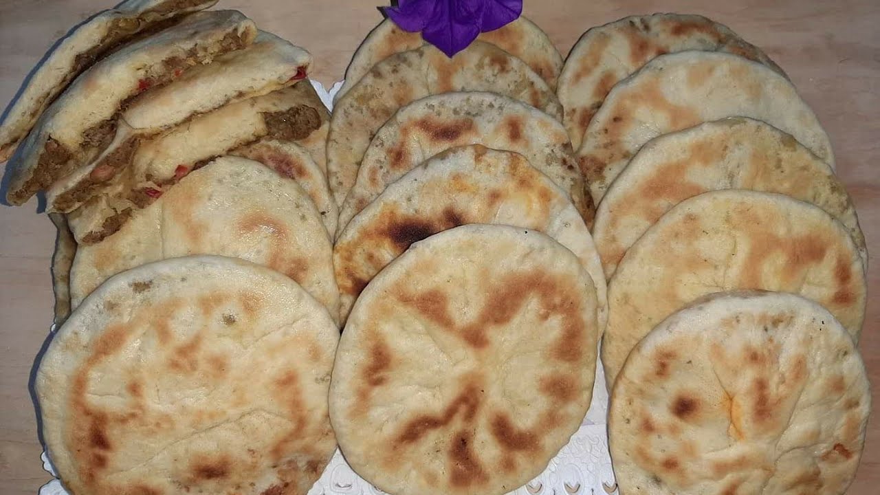 FOCACCE &PANINI RIPIENE COTTE IN PADELLA/ Recette BATBOUT FARCI /лепёшки с мясом на сковороде