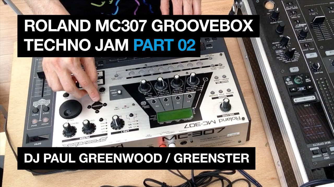 Roland MC307 Live Jam 002 - Techno drum machine beat making