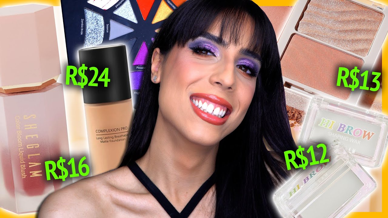 COMPREI AS MAQUIAGENS DA SHEIN... *super resenha* das makes da Sheglam!!!!