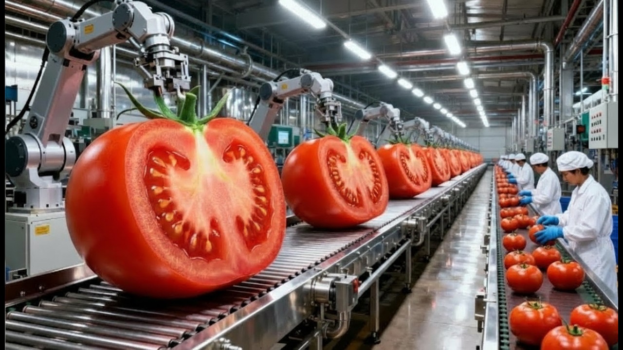 From Field to Jar: The Massive Scale of Modern Tomato Processing