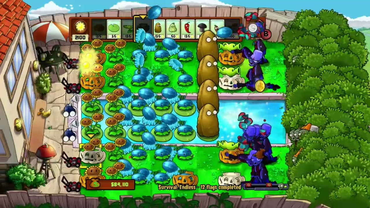 Survival endless but I have 12 sunflowers FINAL VIDEO flag 13