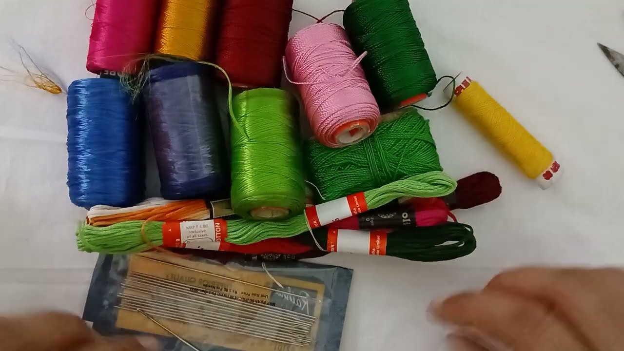 ਕਢਾਈ ਕਰਨ ਲਈ ਸੂਈ ਅਤੇ ਧਾਗੇ ਬਾਰੇ ਜਾਣਕਾਰੀ #trending #threadwork #handembroidery 