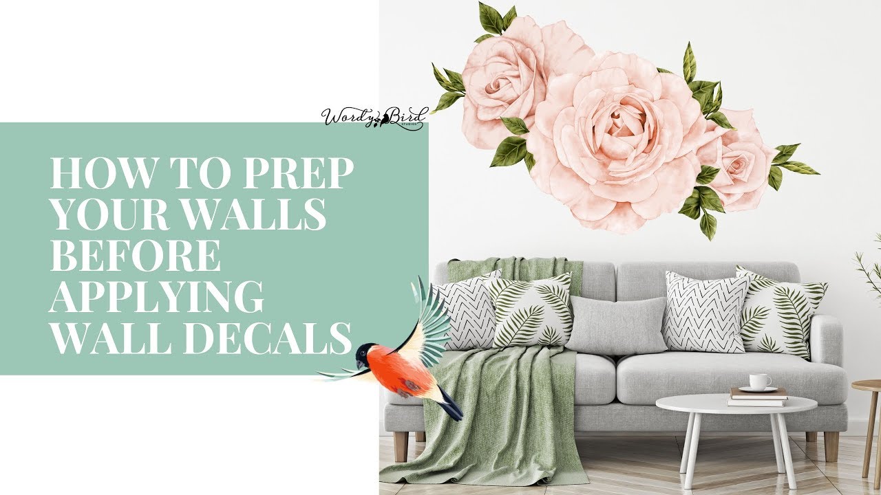 Prep your walls for a Wall Decal Application