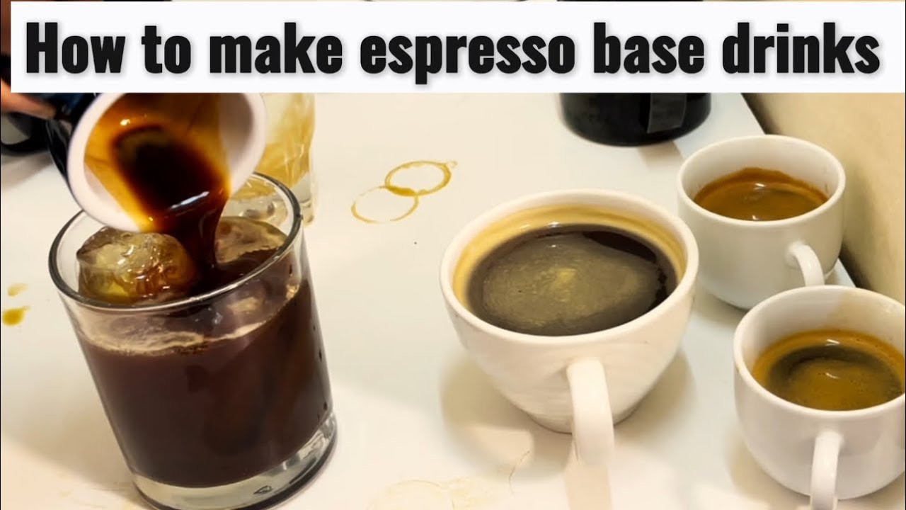 How to make espresso base drinks 