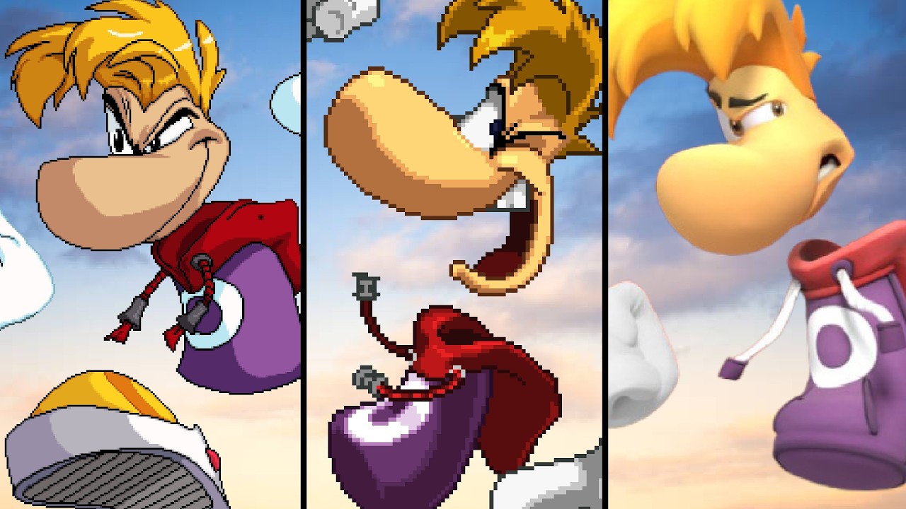 Rayman in different Smash Bros. Mods/Fan-Games. | Moveset