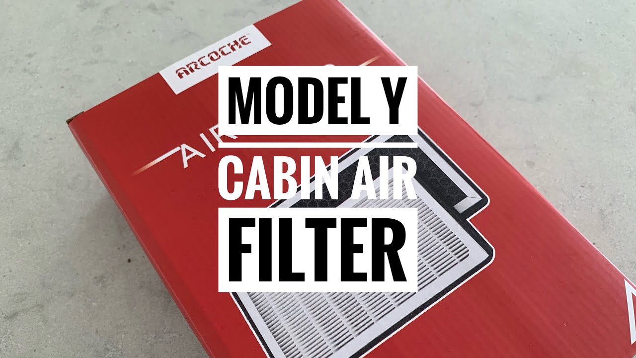 How to Replace Tesla Model Y Model 3 Cabin Air Filters - Easy 10 Minute DIY Job with Arcoche Filters